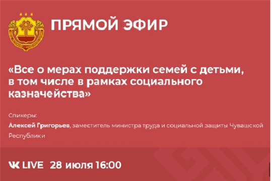  Прямая линия на тему: "Все о мерах поддержки семей с детьми, в том числе в рамках социального казначейства"