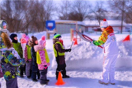 В дошкольных учреждениях г. Чебоксары продолжают проходить VI Малые зимние Олимпийские игры