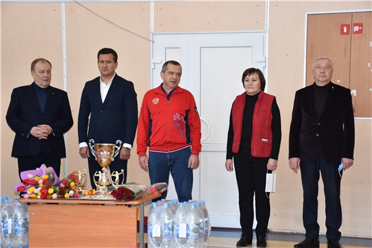 В Моргаушском районе проходит соревнование по волейболу среди женских команд на переходящий Кубок Общественного и государственного деятеля, Почётного гражданина Моргаушского района К.Л. Валицкой