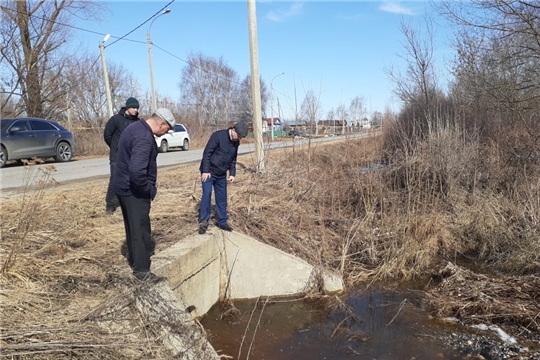 В Порецком районе проведен осмотр водопропускных труб