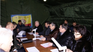 30.01.2014 Тренировка с рабочей группой и оперативным штабом рабочей группы Правительственной комиссии по предупреждению и ликвидации чрезвычайных ситуаций и обеспечению пожарной безопасности  