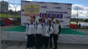 Команда Государственной службы Чувашской Республики по конкурентной политике и тарифам – участники Фестиваля спорта прессы Чувашии 