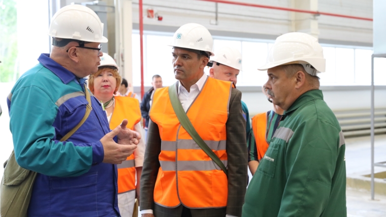 Глава Чувашской Республики Михаил Игнатьев ознакомился с реализацией инвестиционных проектов на предприятиях Новочебоксарска