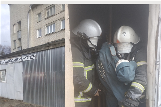 В Алатыре проходят тренировочные занятия по поиску пострадавших в непригодной для дыхания среде