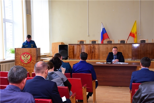 Состоялось расширенное заседание комиссии по предупреждению и ликвидации чрезвычайных ситуаций и обеспечению пожарной безопасности Ибресинского района
