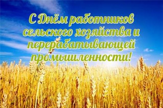Поздравление Главы района - Председателя районного Собрания депутатов И.В. Николаева и главы администрации района Р.Н. Тимофеева с Днем работников сельского хозяйства и перерабатывающей промышленности