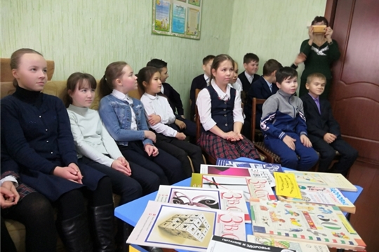 Час вопросов и ответов «Наш выбор – здоровье!» в Моргаушской центральной районной детской библиотеке им. А. Г. Николаева