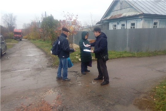 В жилом секторе Московского района г. Чебоксары проверили правила соблюдения пожарной безопасности
