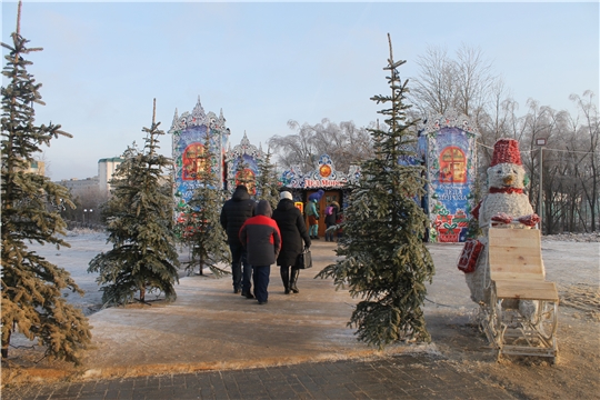 В парке культуры и отдыха им. 500-летия г. Чебоксары открылась Резиденция Деда Мороза