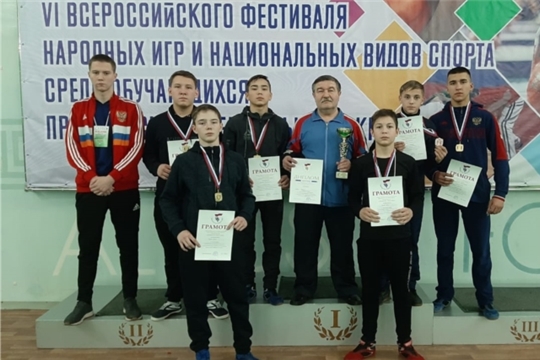 Успех яльчикских борцов на башкирской земле