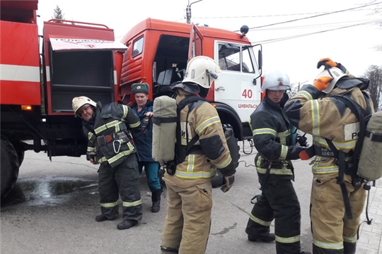 Пожарно-тактические учения по тушению условного пожара