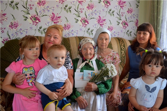 Труженик тыла, ветеран труда Ольга Егоровна Казеева отметила 90-летний юбилей