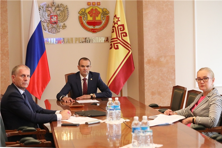 Глава Чувашии принял участие в совещании премьер-министра России по вопросам строительства школ и детских садов