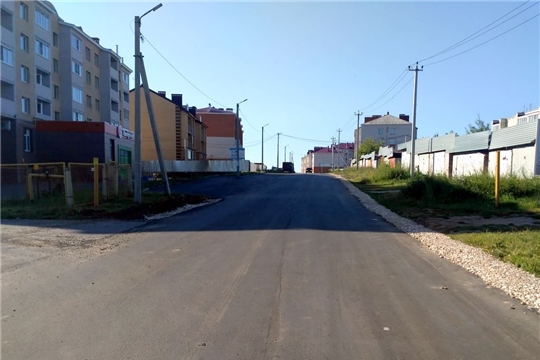 В Моргаушах отремонтировали дорогу по улице Парковая в рамках проекта "Безопасные и качественные автомобильные дороги"