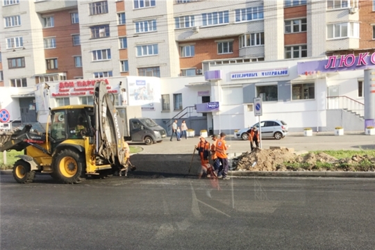 Дорожный ремонт в Чебоксарах ведется на 6 дорогах
