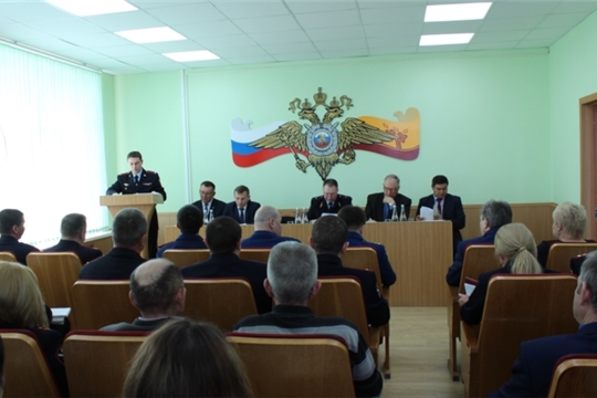 Министр внутренних дел по Чувашской Республике генерал-майор полиции Сергей Неяскин принял участие в оперативном совещании в МО МВД России «Комсомольский»