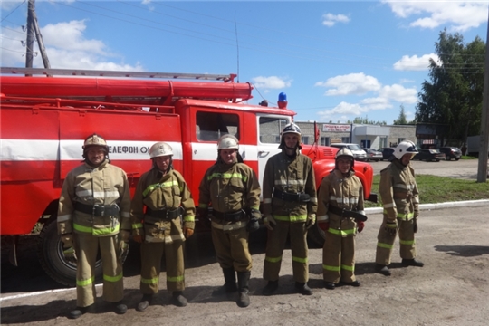 Пожарные ПЧ-45 с. Янтиково - призеры «Боевого развертывания» в соревнованиях по пожарно-спасательному спорту