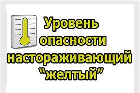 Сегодня днём на территории республики ожидается «желтый» уровень опасности