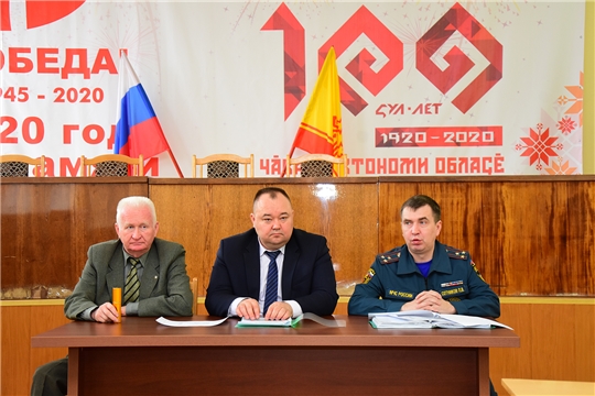 В Ибресинском районе проходит командно-штабная тренировка