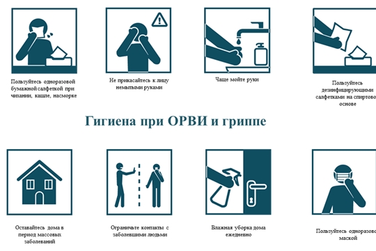 Гигиена при гриппе, коронавирусной инфекции и других ОРВИ