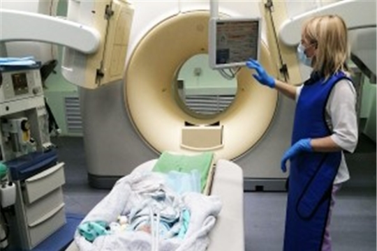 Впервые в Чувашии проведено радиоизотопное исследование почек новорожденному ребенку