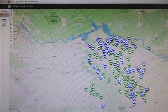 Интерактивная карта по животноводству