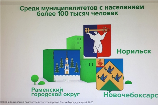 Новочебоксарск удостоен «бронзы» на Всероссийском конкурсе «Города для детей.2020»