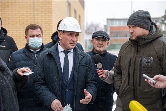 Глава Чувашии ознакомился с работами по детскому саду в Аликовском районе