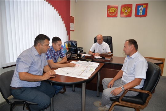 Рабочая встреча главы администрации Батыревского района с подрядчиками по прокладке трассы водовода на территории района