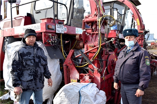 Проверка готовности хозяйств к постановке техники на зимнее хранение