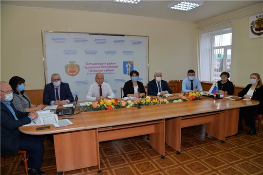 Заседание Оперативного штаба по предупреждению распространения коронавирусной инфекции на территории Батыревского района