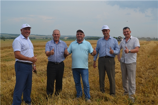 В Чебоксарском районе началась уборка зерновых культур