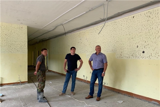 Капитальный ремонт  Абашевской школы на особом контроле у главы администрации Чебоксарского района Николая Хорасёва