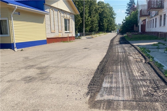 В городе Мариинский Посад стартовали работы по благоустройству в рамках Всероссийского конкурса лучших проектов создания комфортной городской среды