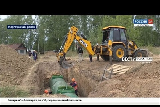 В деревне Тренькино Моргаушского района завершается строительство нового БОСа