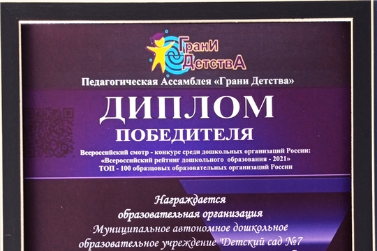 Столичный детский сад вошел в рейтинг лучших «Всероссийского рейтинга дошкольного образования - 2021»
