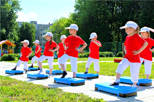 В детских садах города Чебоксары большое внимание уделяют физическому развитию у детей