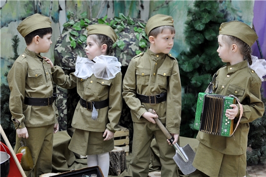 В детских садах столицы проходят патриотические мероприятия посвященные началу строительства всечувашского объекта обороны