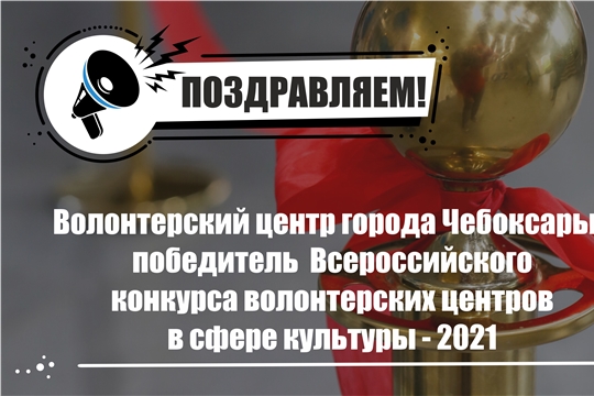 Волонтерский центр города Чебоксары в числе победителей всероссийского конкурса