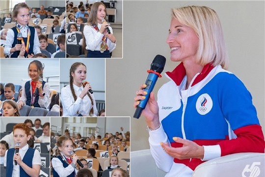 Анжелика Сидорова провела урок в чебоксарской школе № 65