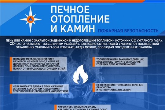 ГКЧС Чувашии напоминает правила безопасной эксплуатации электронагревательных приборов и печей