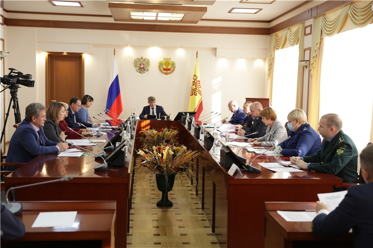 Заседание Координационного совещания при Главе Чувашской Республики по обеспечению правопорядка в Чувашской Республике в режиме видеоконференцсвязи с главами муниципальных районов и городских округов Чувашской Республики, руководителями территориальных подразделений правоохранительных органов Заседание Координационного совещания при Главе Чувашской Республики по обеспечению правопорядка в Чувашской Республике в режиме видеоконференцсвязи с главами муниципальных районов и городских округов Чувашской Республики, руководителями территориальных подразделений правоохранительных органов