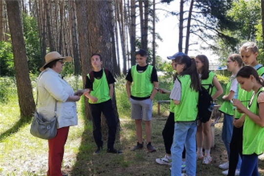 Юные экологи города Шумерля помогли отдыхающим ДОЛ «Соснячок» в разработке маршрута экологической тропы