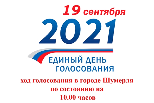 Ход голосования в городе Шумерле на 10 часов