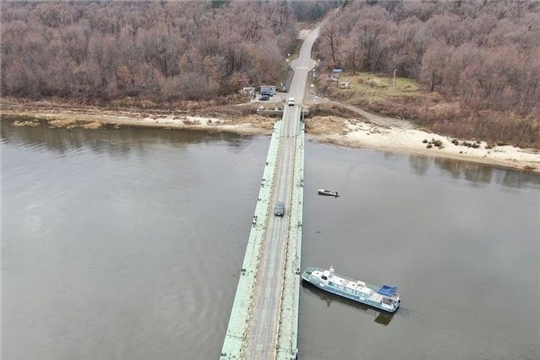 4 ноября начнется демонтаж наплавного автомобильно-пешеходного моста через Суру