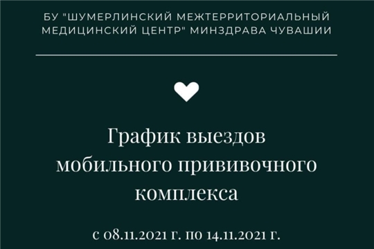 График работ мобильных бригад по вакцинации против новой коронавирусной инфекции COVID-19