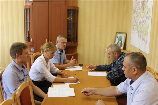 Председатель Государственного комитета Чувашской Республики по делам гражданской обороны и чрезвычайным ситуациям О.Н. Яковлев с рабочей поездкой  в Канашском  районе