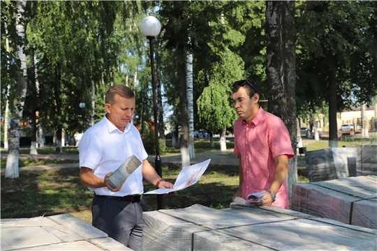 В центре внимания - благоустройство общественного пространства центральной части с. Комсомольское