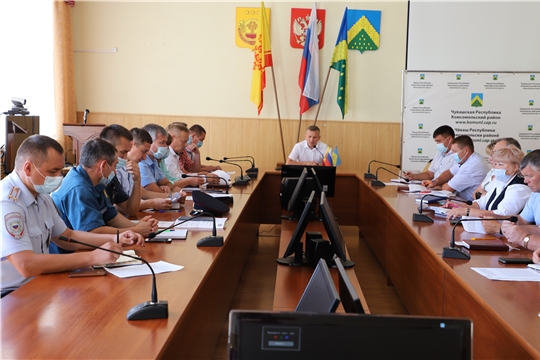 Очередное совместное заседание антитеррористической комиссии  и Комиссии по ЧС и ОПБ Комсомольского района