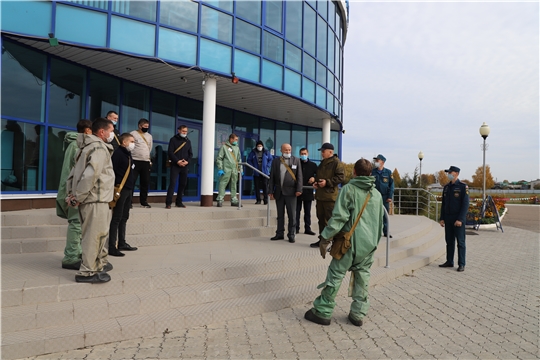 В Комсомольском районе проходит II этап штабной тренировки по гражданской обороне